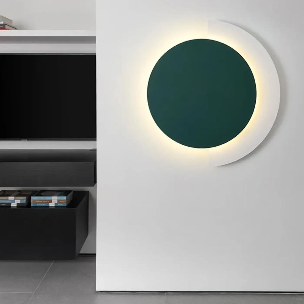 Applique murale LED post-moderne, orange, vert ou noir