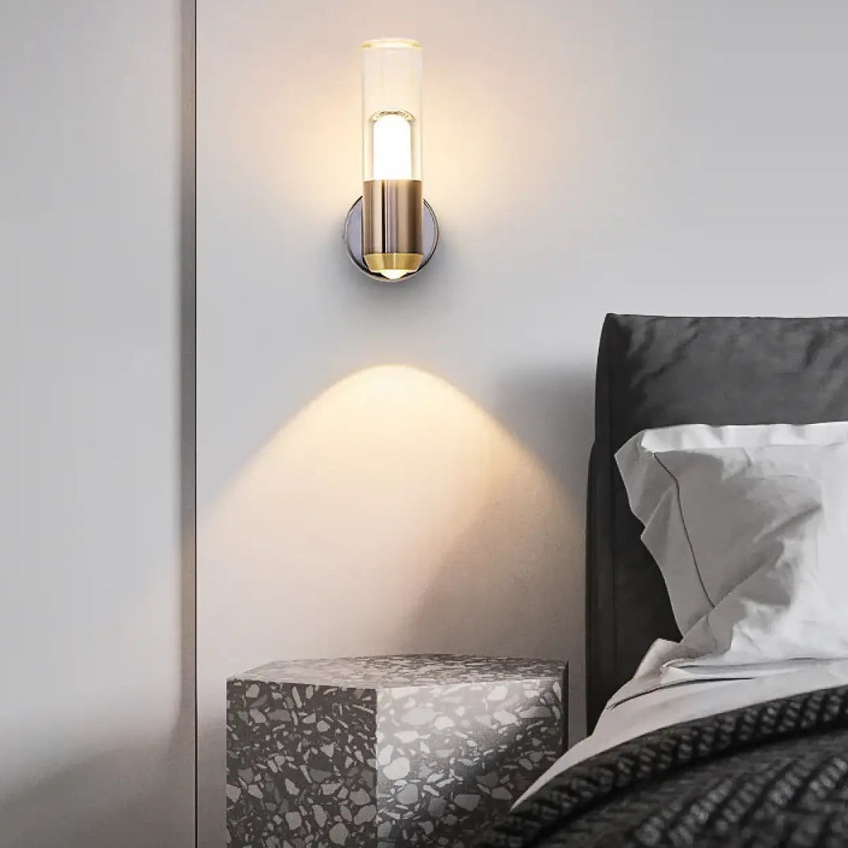 Applique murale de tête de lit avec ampoule G4