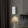Applique murale rectangle effet marbre, blanche ou noire, blanc
