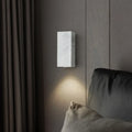 Applique murale rectangle effet marbre, blanche ou noire, blanc
