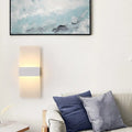 Applique murale rectangulaire en aluminium, 10 W, noir ou blanc, blanc