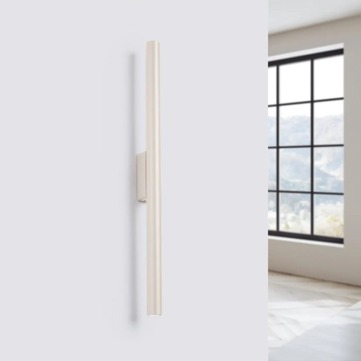 Applique réglette extra plate de 50 cm, lumière vers le haut et le bas, beige