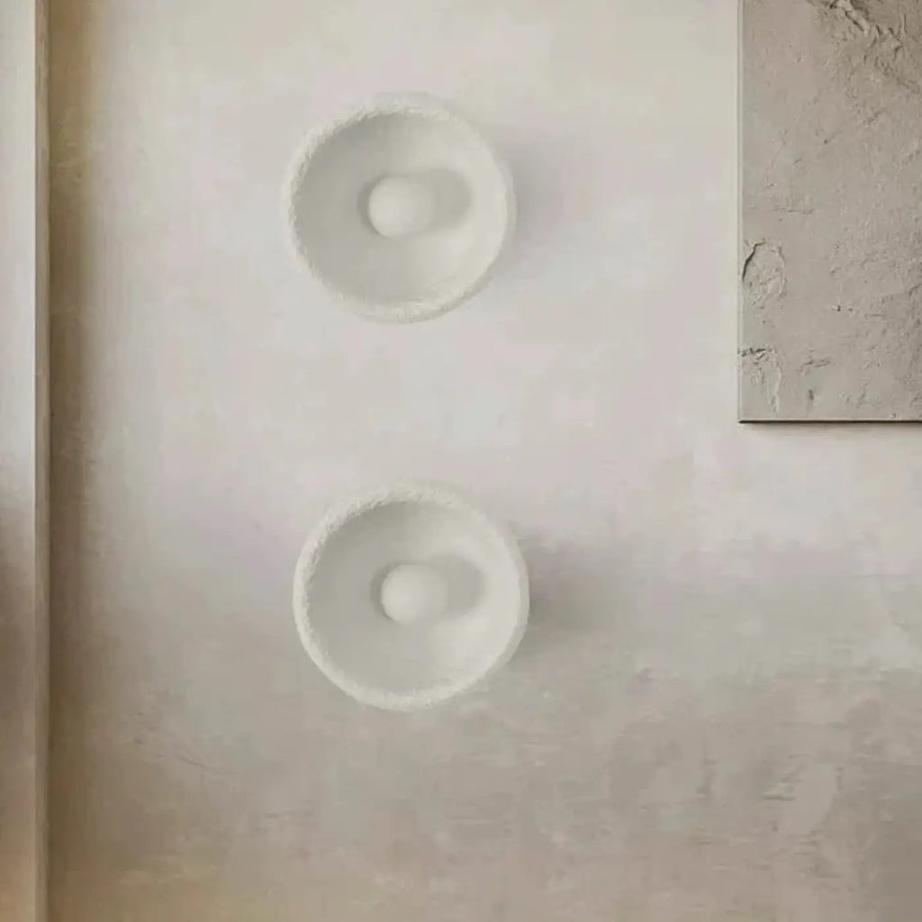 Applique murale ronde en céramique LED, trois tailles