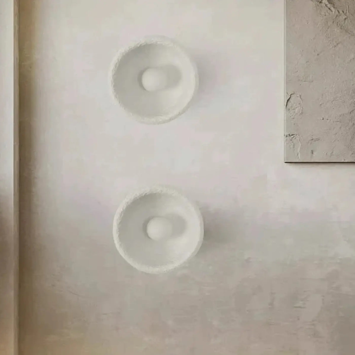 Applique murale ronde en céramique LED, trois tailles