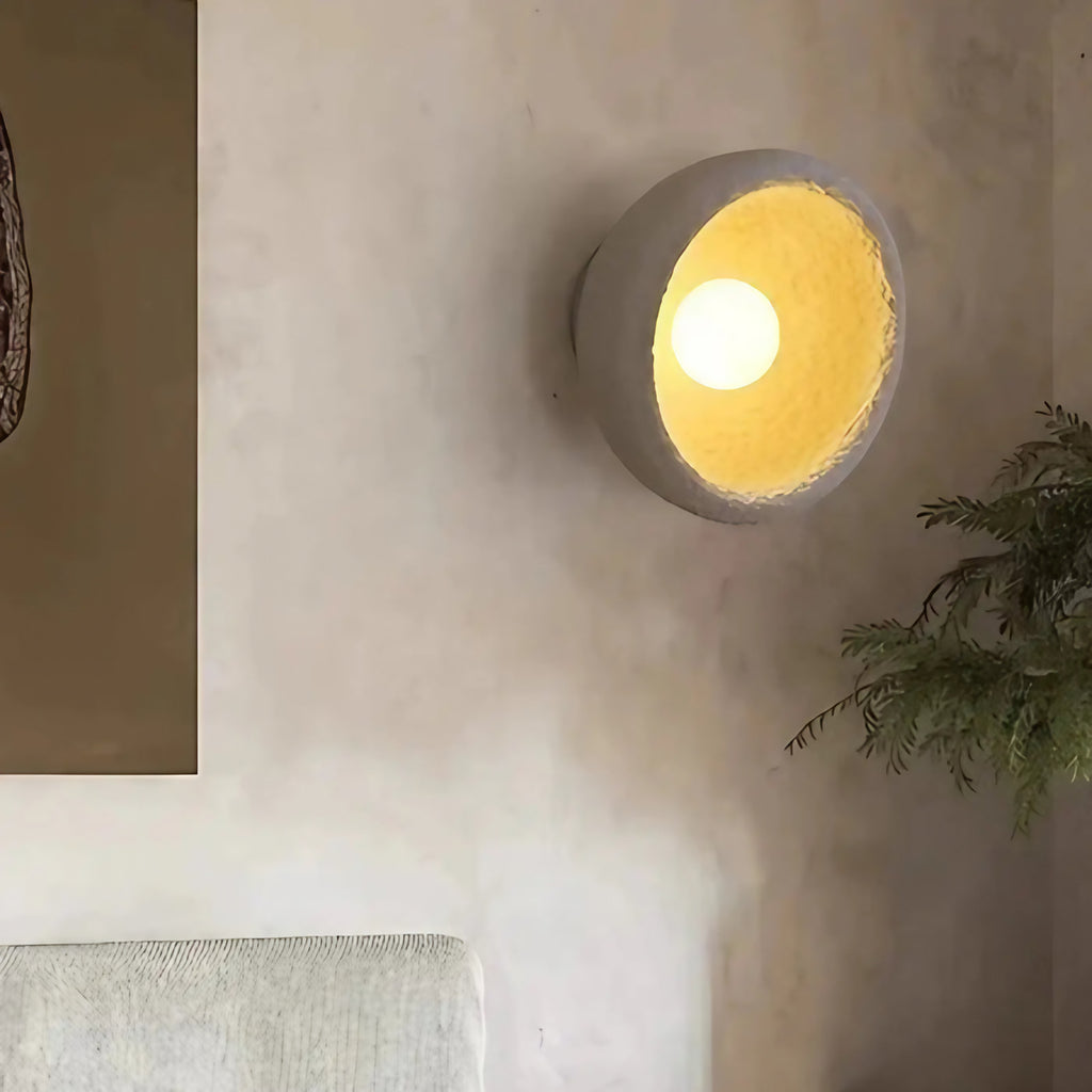 Applique murale ronde en céramique LED, trois tailles