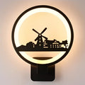 Applique murale ronde LED, sept motifs au choix