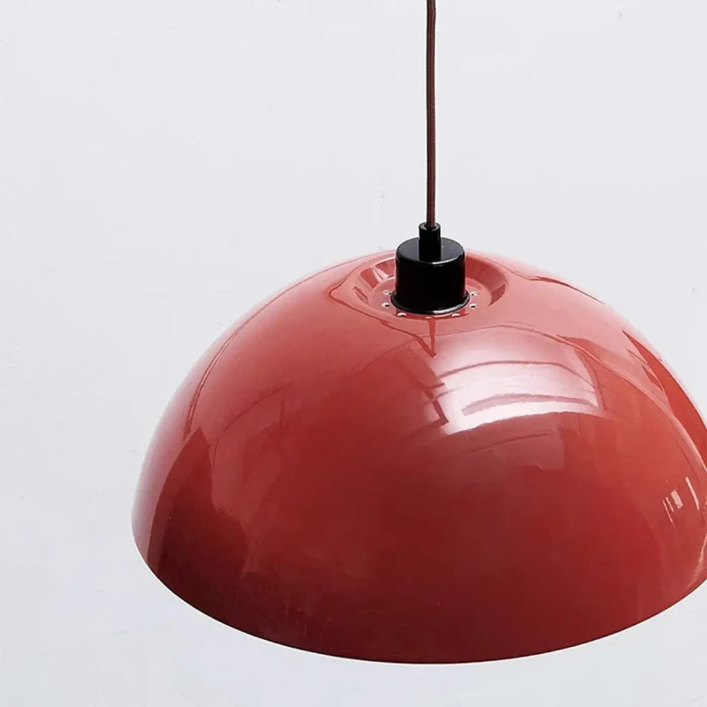 Applique murale rouge à bras courbé, trois teintes de lumière