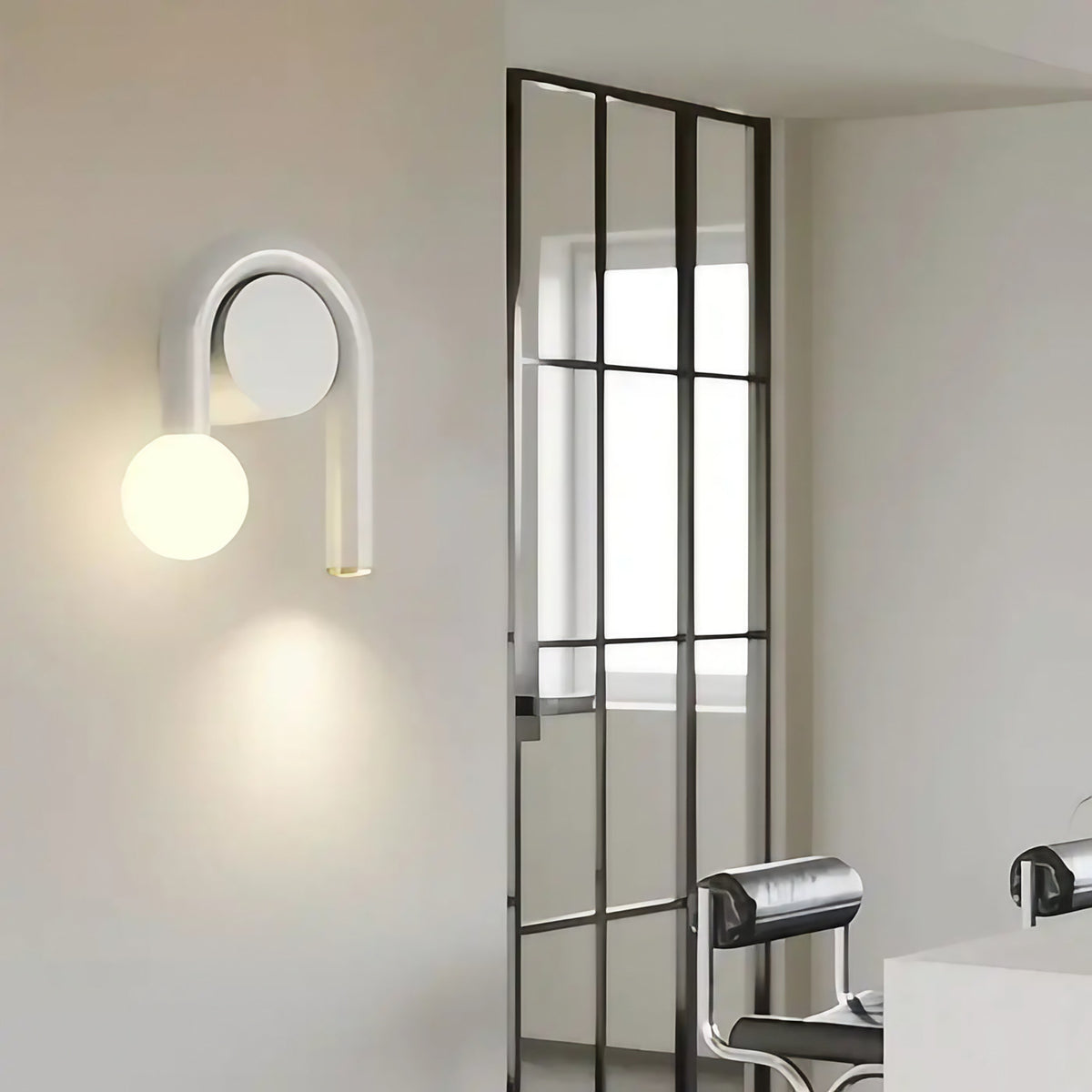 Applique murale scandinave, blanche ou noire