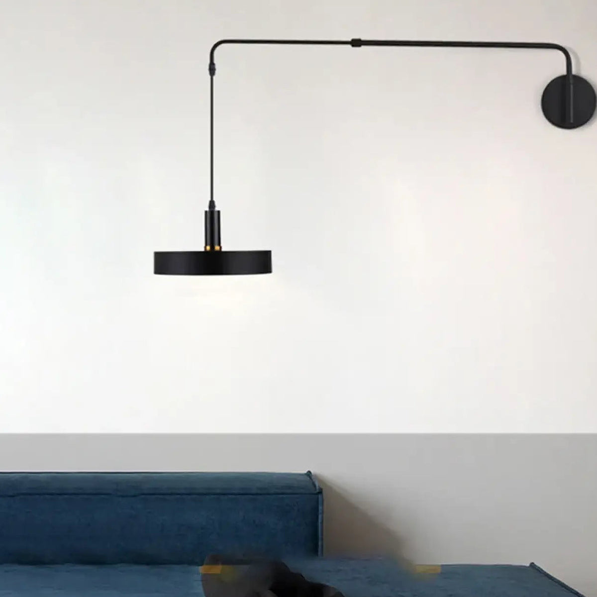 Applique scandinave à bras orientable, deux formes d'abat-jour