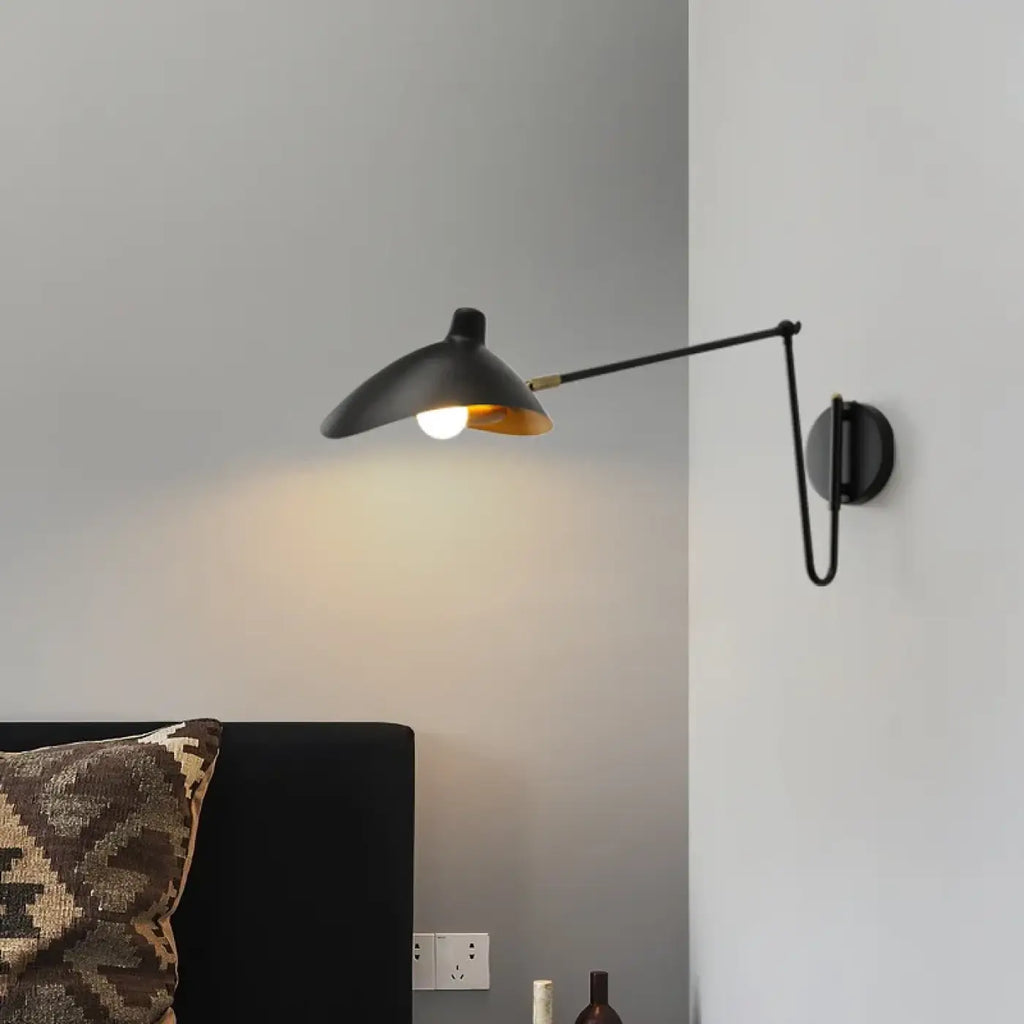 Applique de tête de lit scandinave, noir ou doré, noir