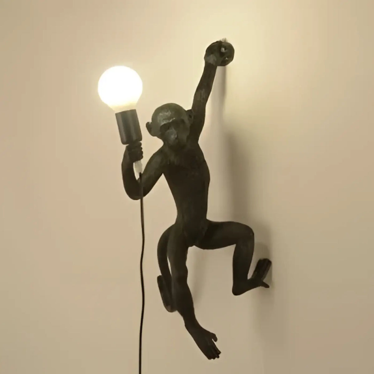 Applique murale singe suspendu, version gauche ou droite