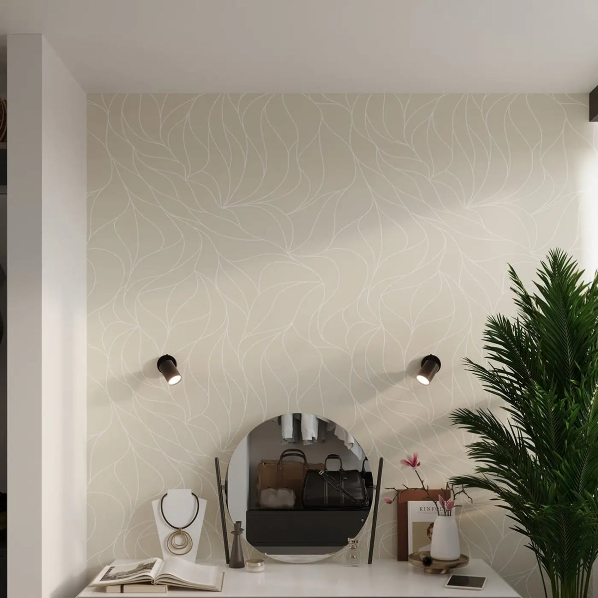 Applique murale spot cylindre orientable en acier, GU10