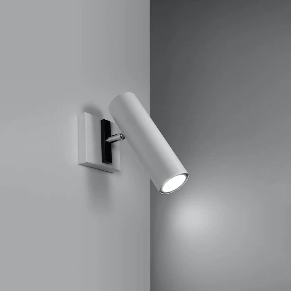 Applique murale spot tube fin orientable sur platine, GU10