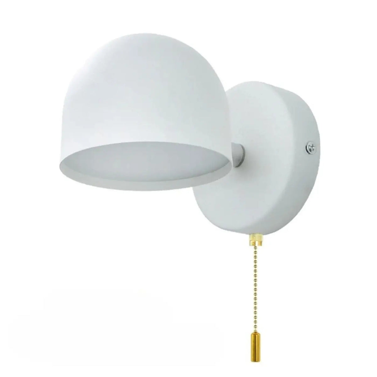 Applique scandinave à abat-jour arrondi, quatre modèles, blanc