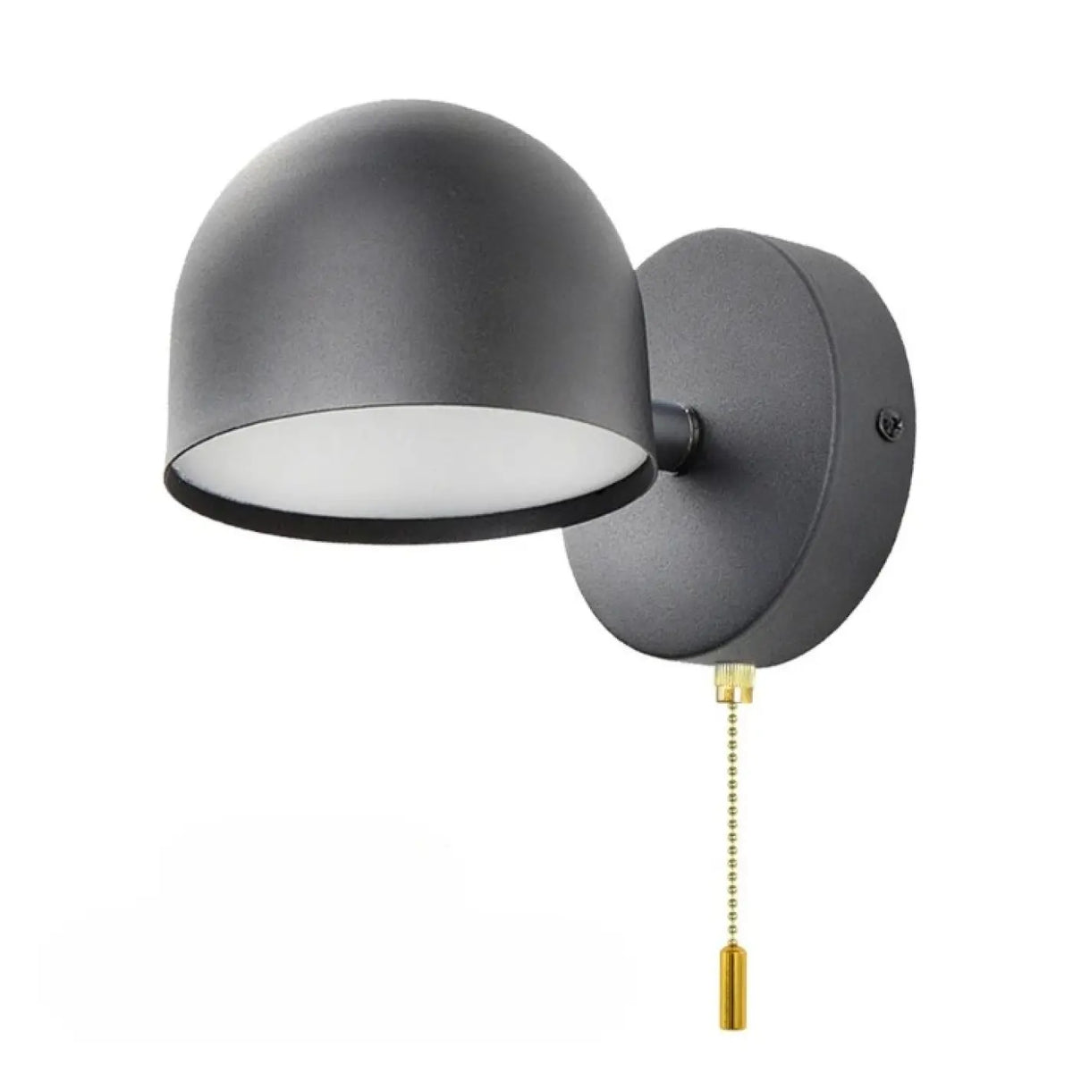 Applique scandinave à abat-jour arrondi, quatre modèles, noir