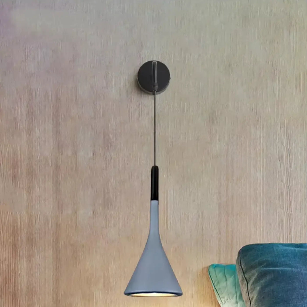 Applique tête de lit suspendue style scandinave, cinq coloris, gris