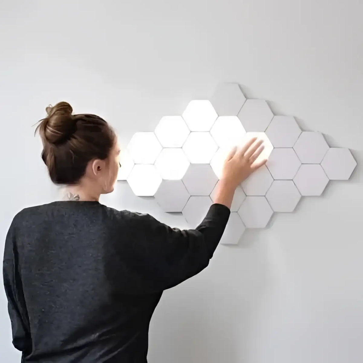 Applique murale tactile, lots de 3 à 10, blanc ou multicolore, blanc