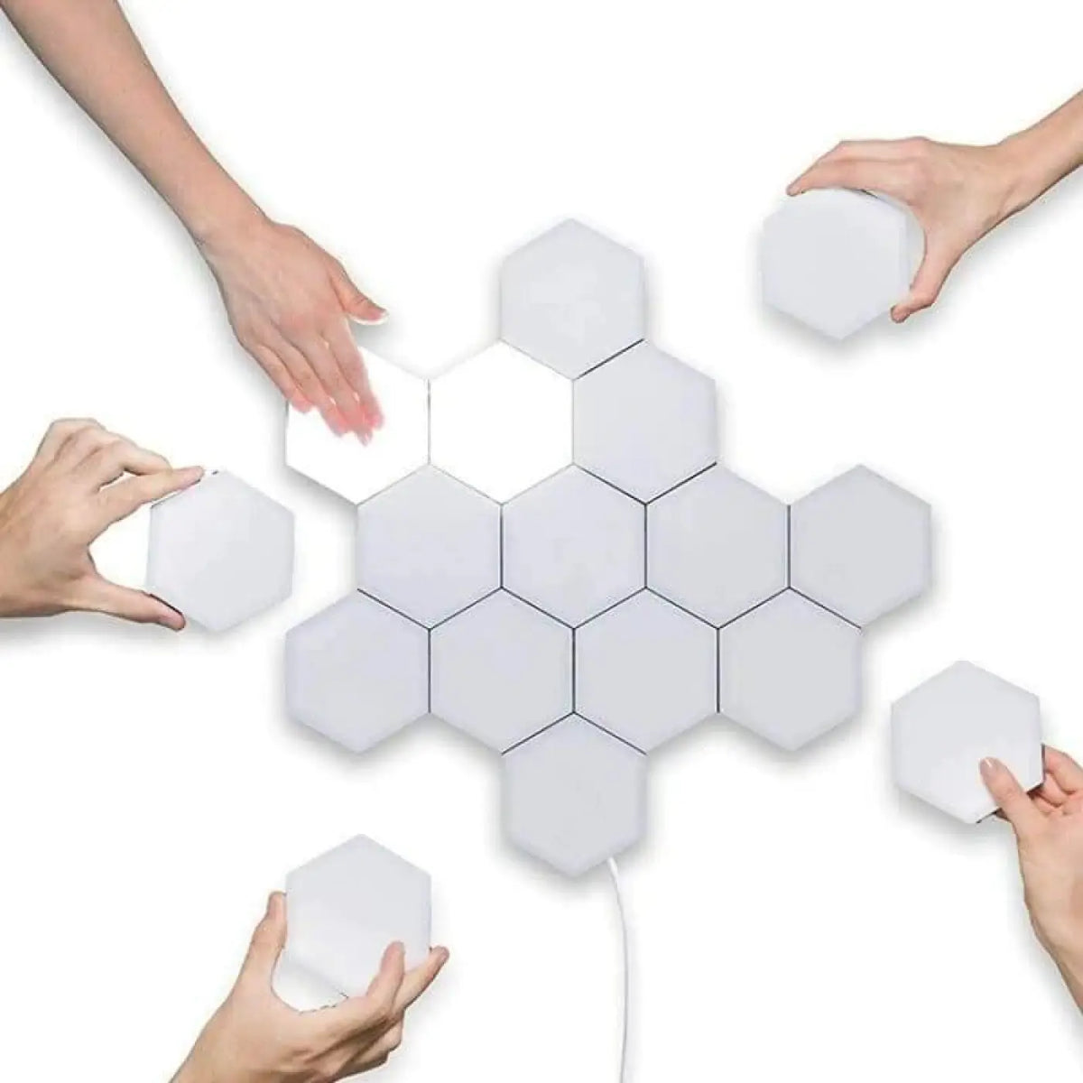 Applique murale tactile, lots de 3 à 10, blanc ou multicolore, blanc