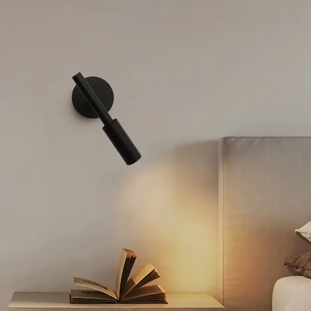 Applique murale de tête de lit noire et dorée, quatre finitions