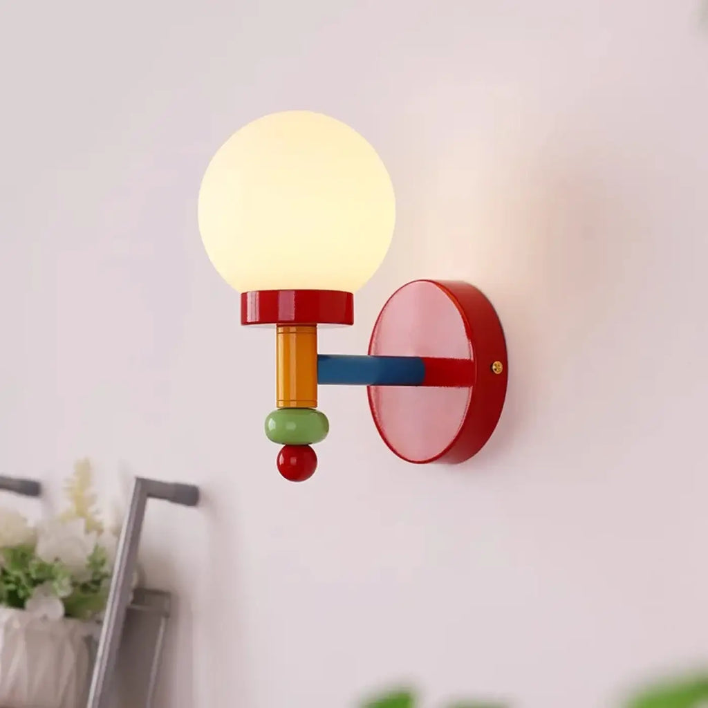Applique murale tricolore pour chambre d'enfant