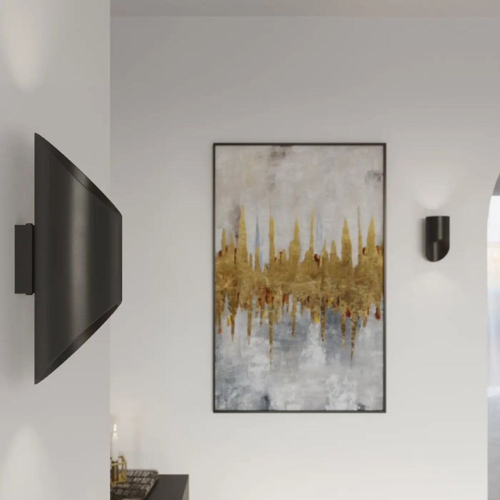 Applique murale tube en aluminium coupé en biais, 20 ou 30 cm