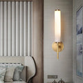 Applique murale tube finition cuivre, simple ou double