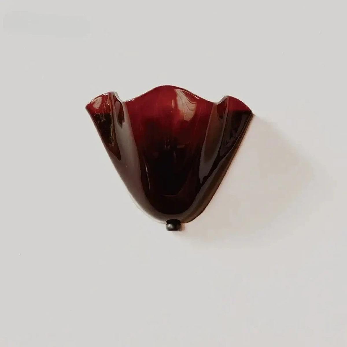 Applique murale coquillage en verre, vert, marron ou beige, marron