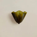 Applique murale coquillage en verre, vert, marron ou beige, vert