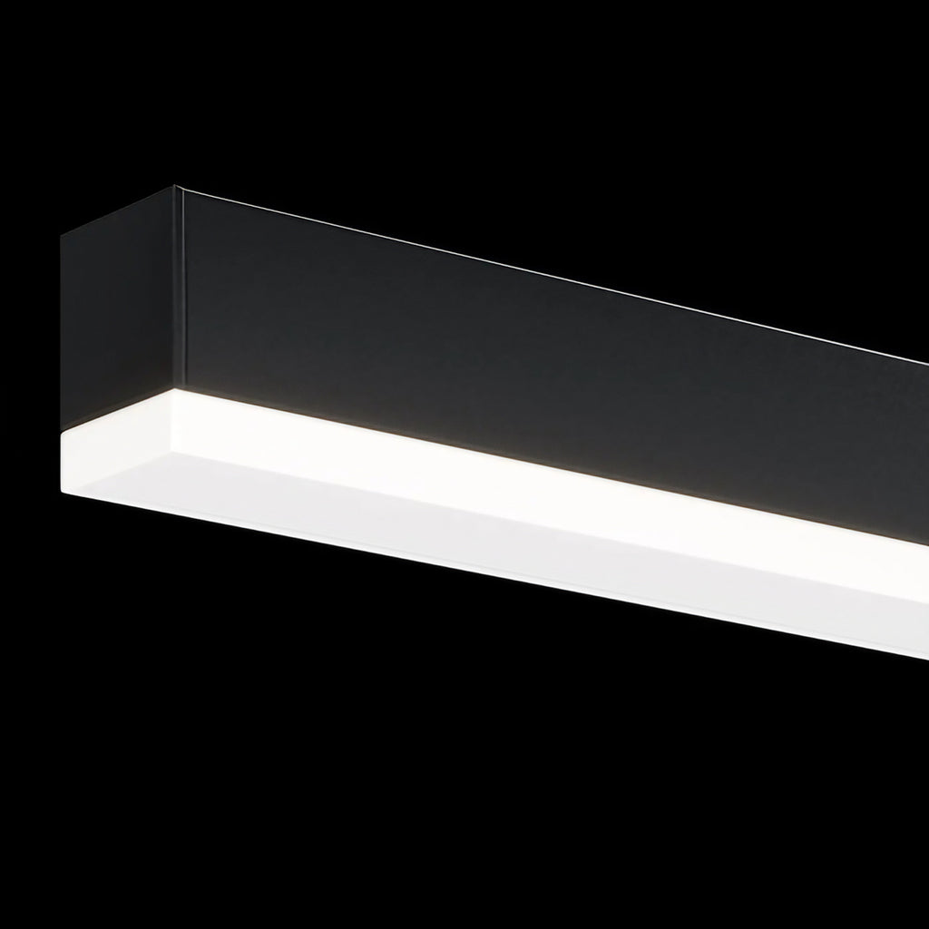 Applique LED pour tableau en aluminium noir, bras déporté, 4000 K