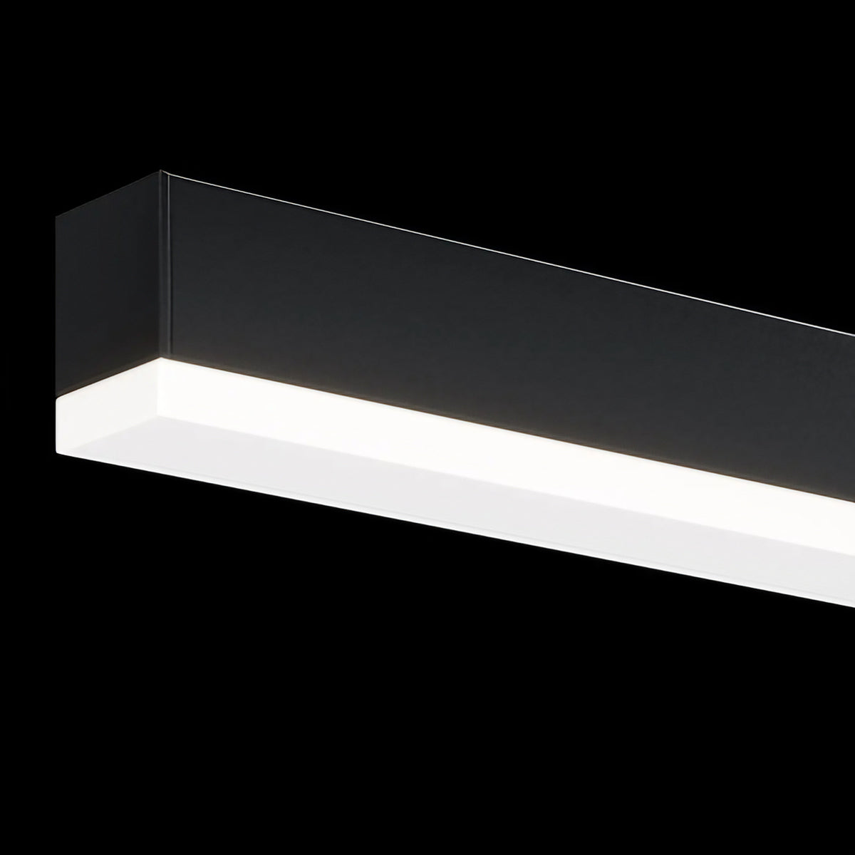 Applique LED pour tableau en aluminium noir, bras déporté, 4000 K