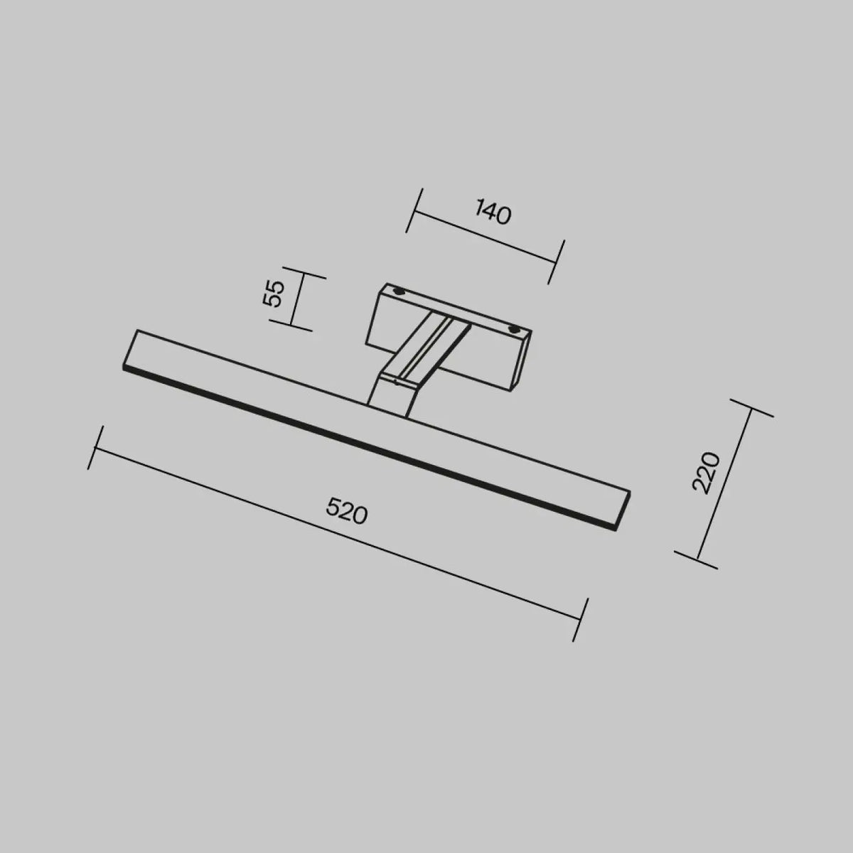 Applique LED pour tableau, 52 cm, lumière neutre 4000 K