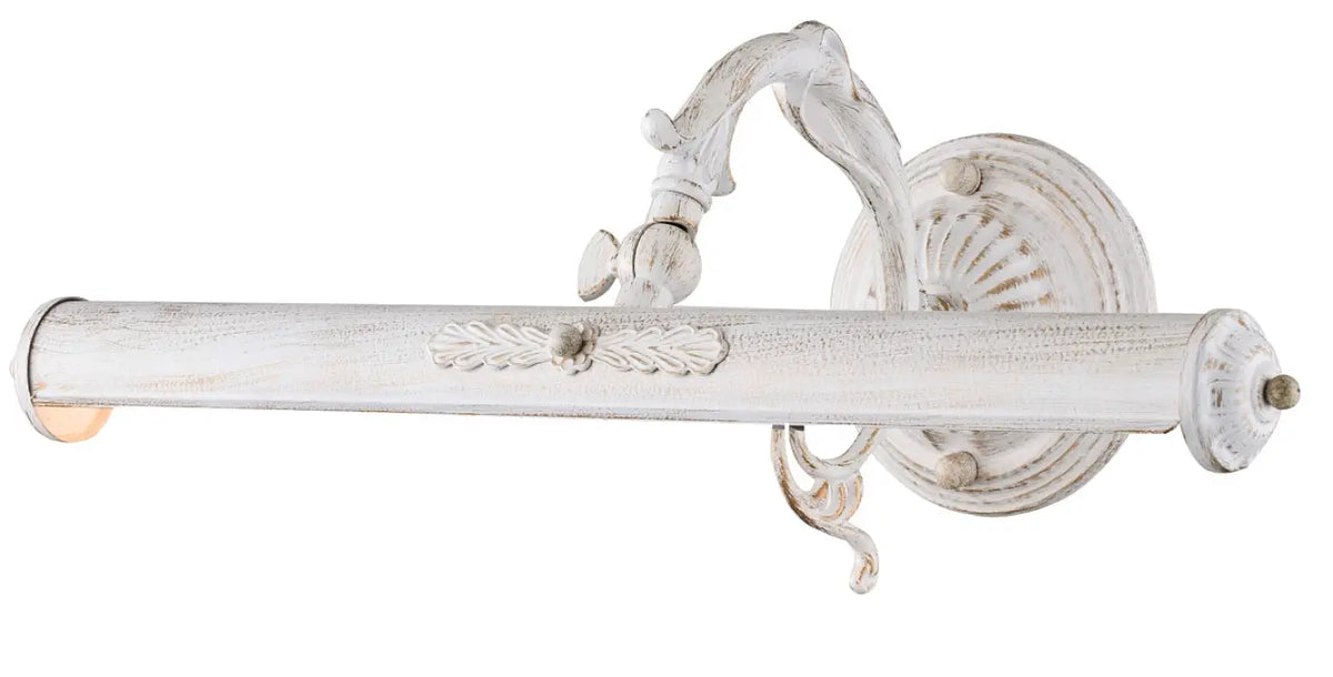 Applique pour tableau vintage à deux bras, bronze, doré ou blanc, blanc