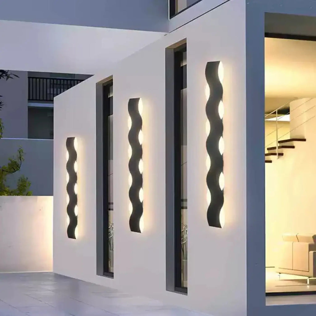 Applique murale LED en aluminium, quatre tailles S à XL