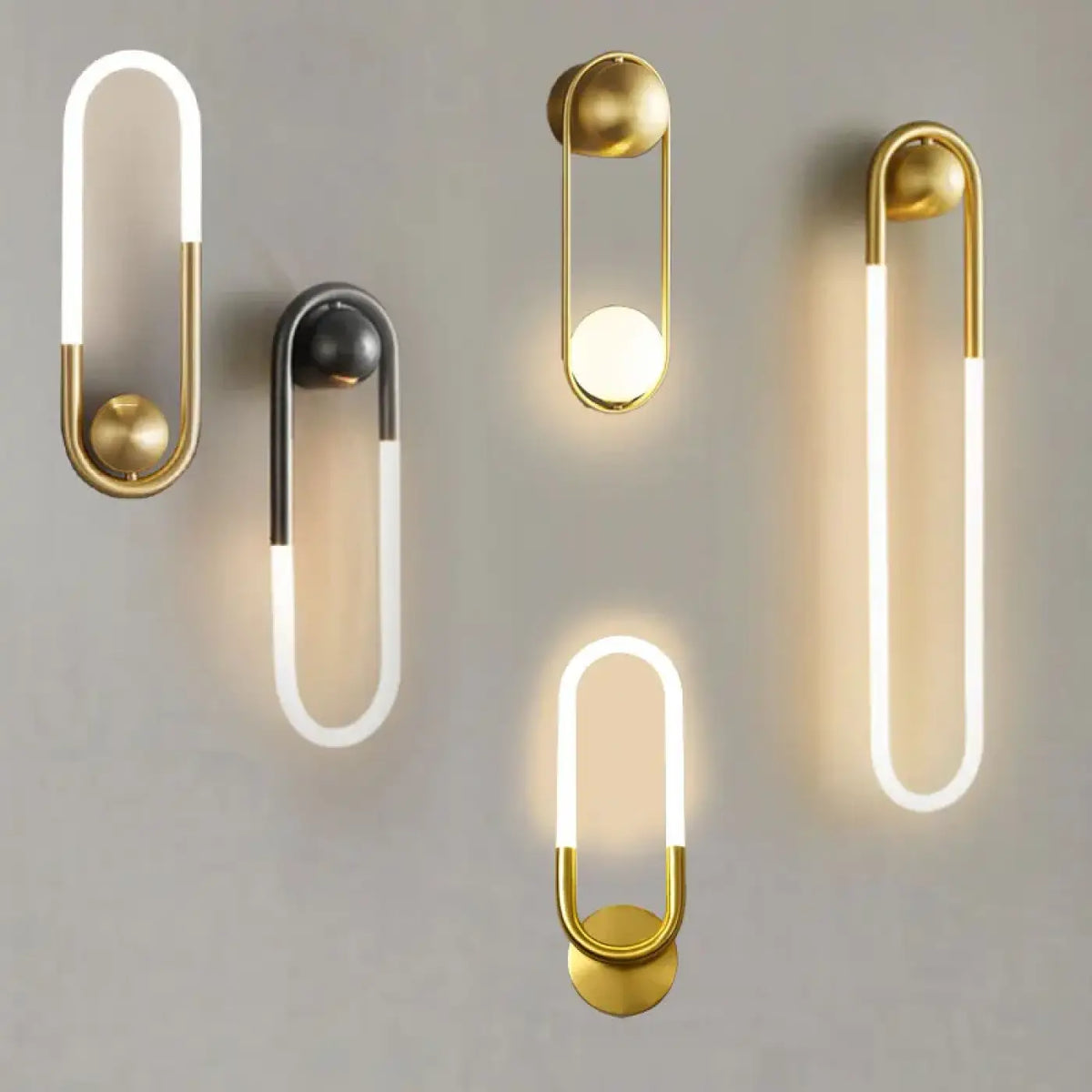 Applique murale LED en aluminium, quatre modèles