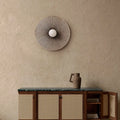 Applique murale en bois, motif de cadran solaire maya