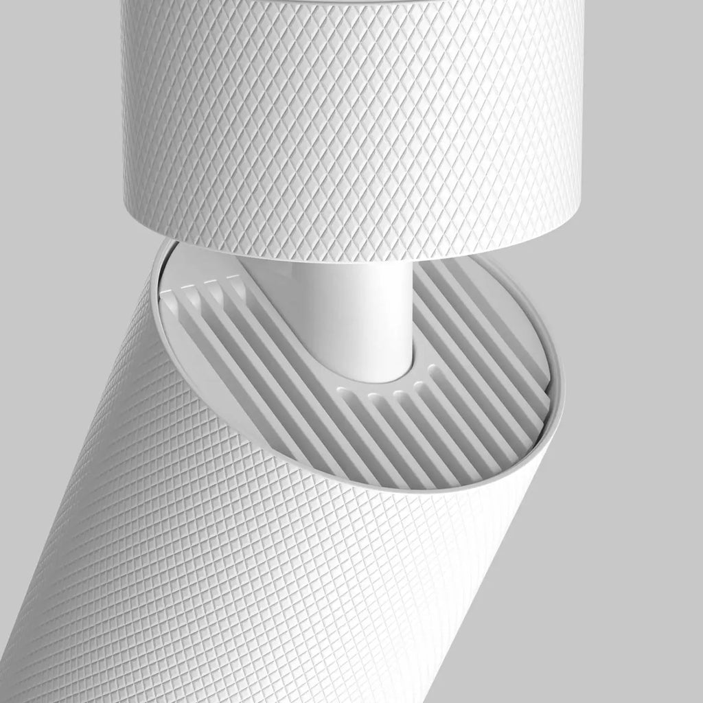 Spot orientable en saillie, cylindre en aluminium texturé GU10