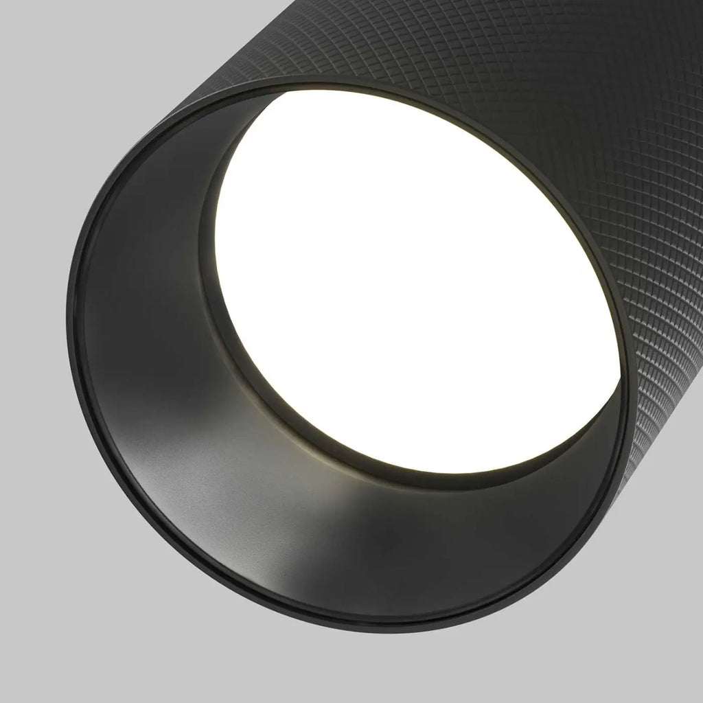 Spot orientable en saillie, cylindre en aluminium texturé GU10