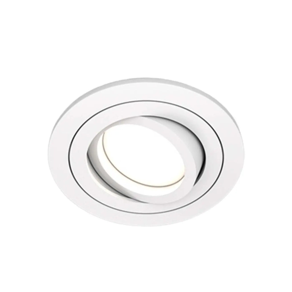 Spot encastrable rond orientable à 25°, aluminium, GU10
