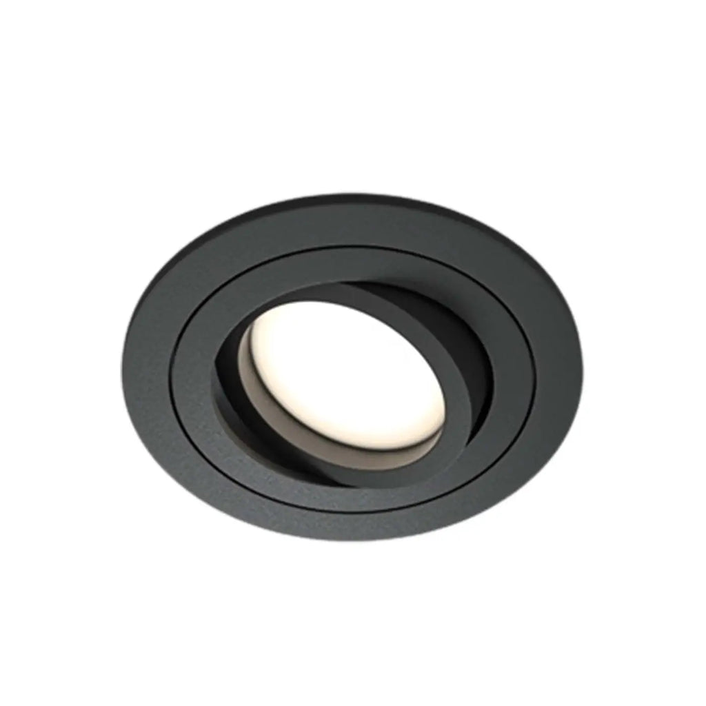 Spot encastrable rond orientable à 25°, aluminium, GU10