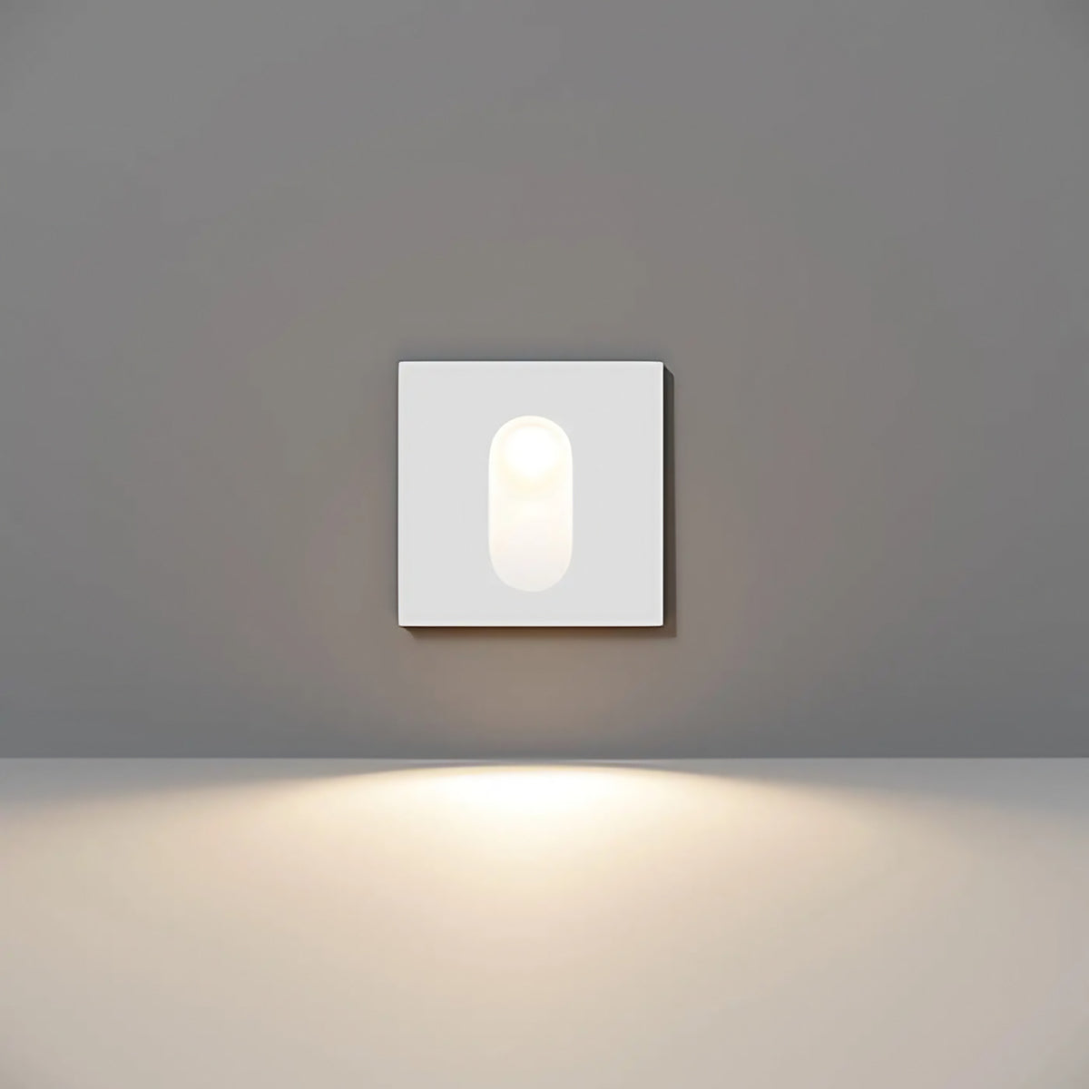 Balise murale LED extérieure pour escalier, IP54, gris ou blanc, blanc