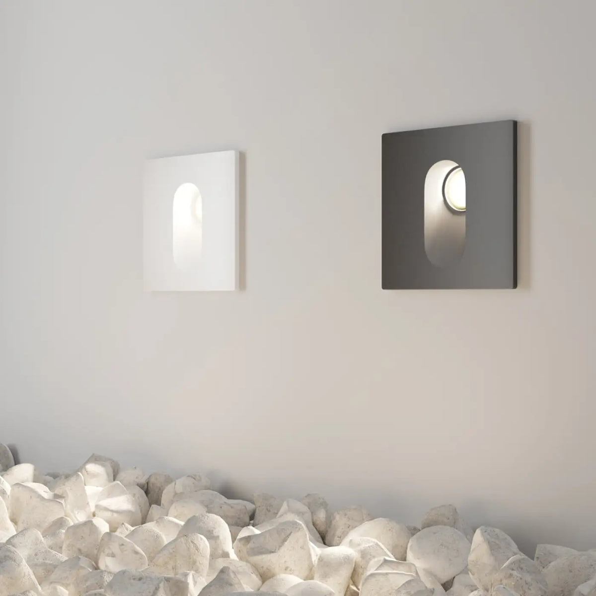 Balise murale LED extérieure pour escalier, IP54, gris ou blanc