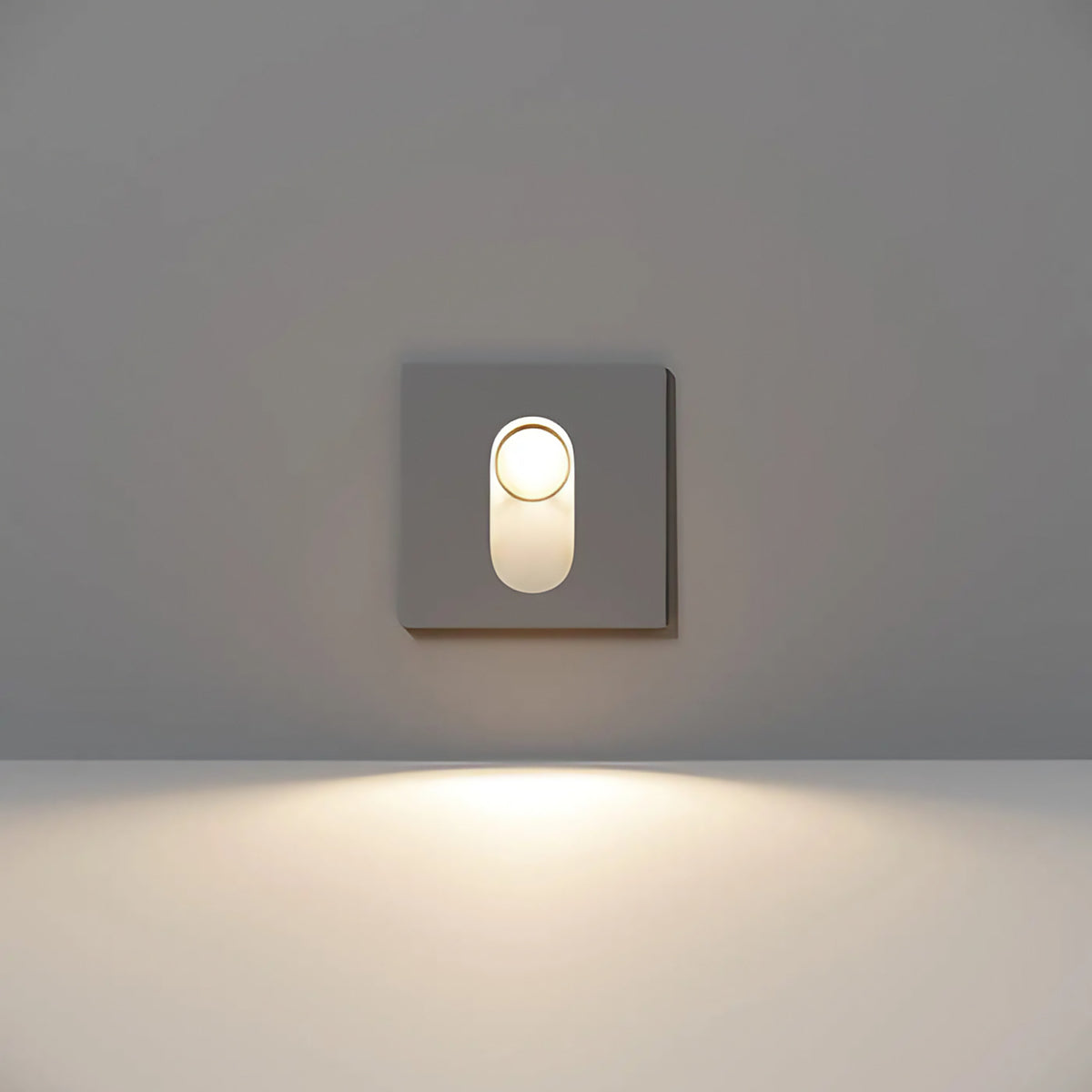 Balise murale LED extérieure pour escalier, IP54, gris ou blanc, gris