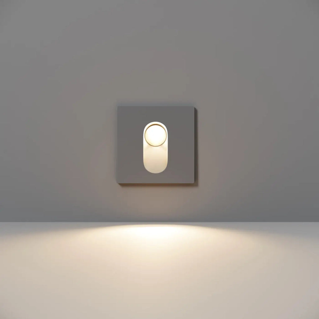 Balise murale LED extérieure pour escalier, IP54, gris ou blanc, gris