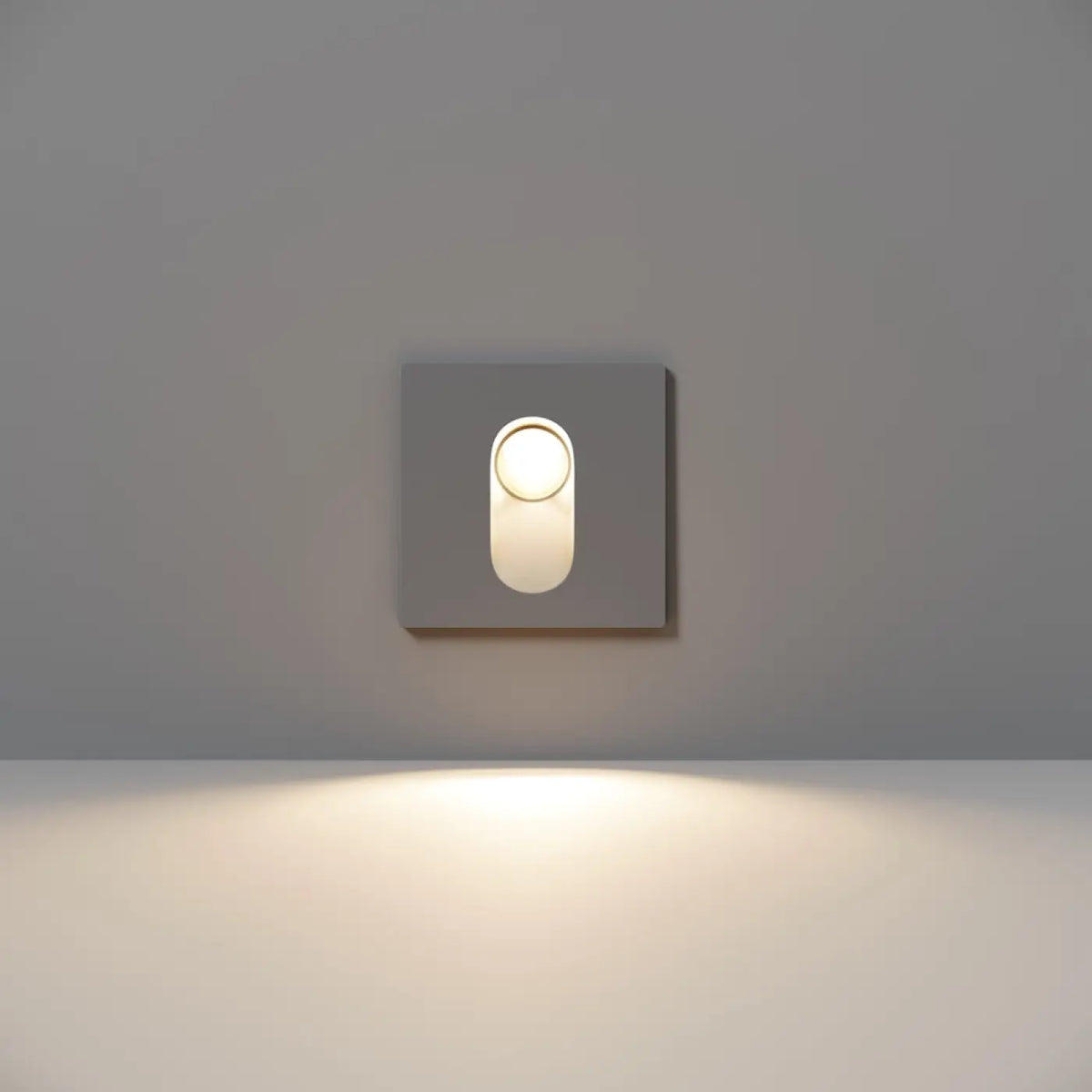 Balise murale LED extérieure pour escalier, IP54, gris ou blanc, gris