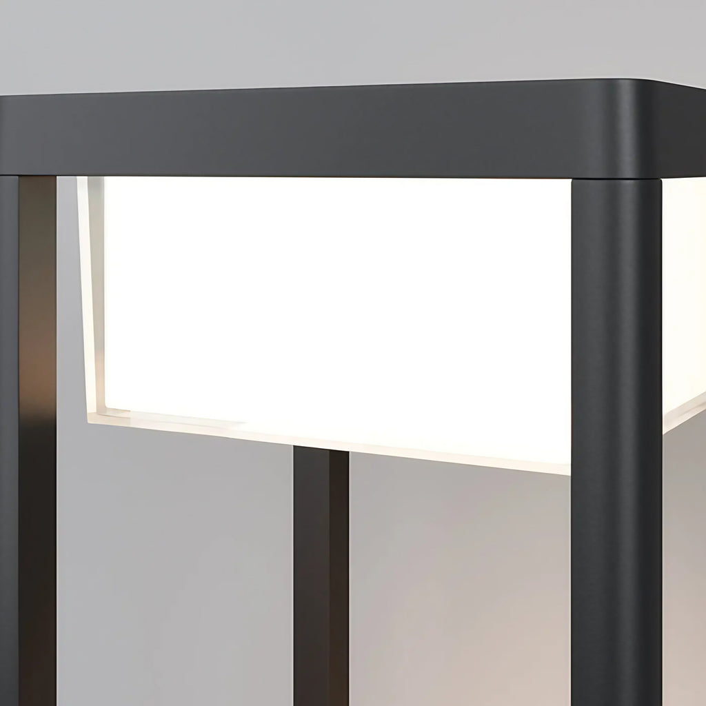 Borne extérieure LED en aluminium noir, 80 cm, IP65