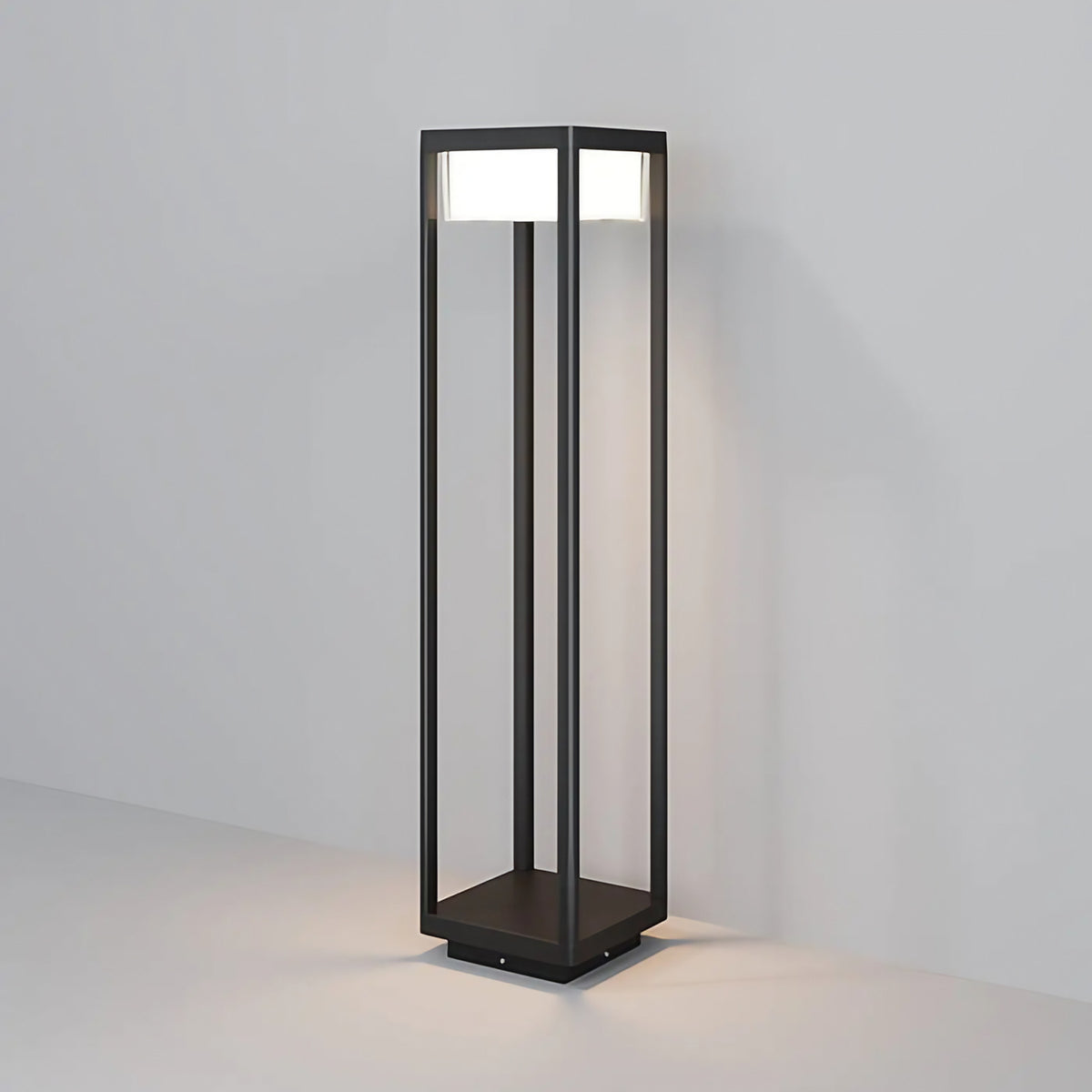 Borne extérieure LED en aluminium noir, 80 cm, IP65