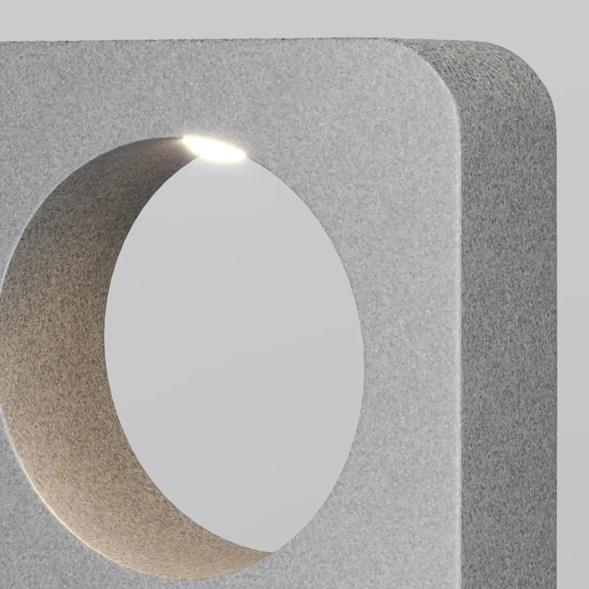 Borne extérieure LED en béton gris, 49 ou 74 cm, IP65
