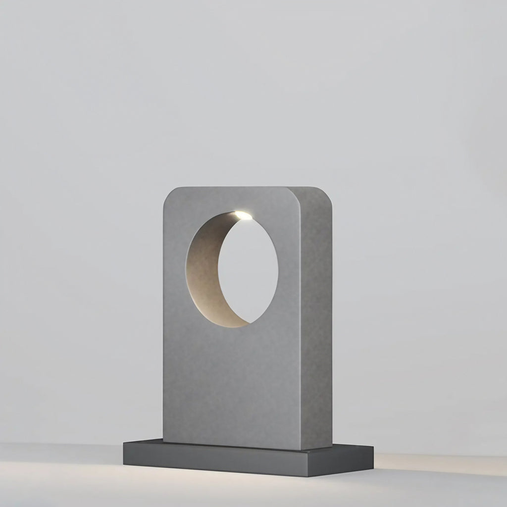 Borne extérieure LED en béton gris, 49 ou 74 cm, IP65
