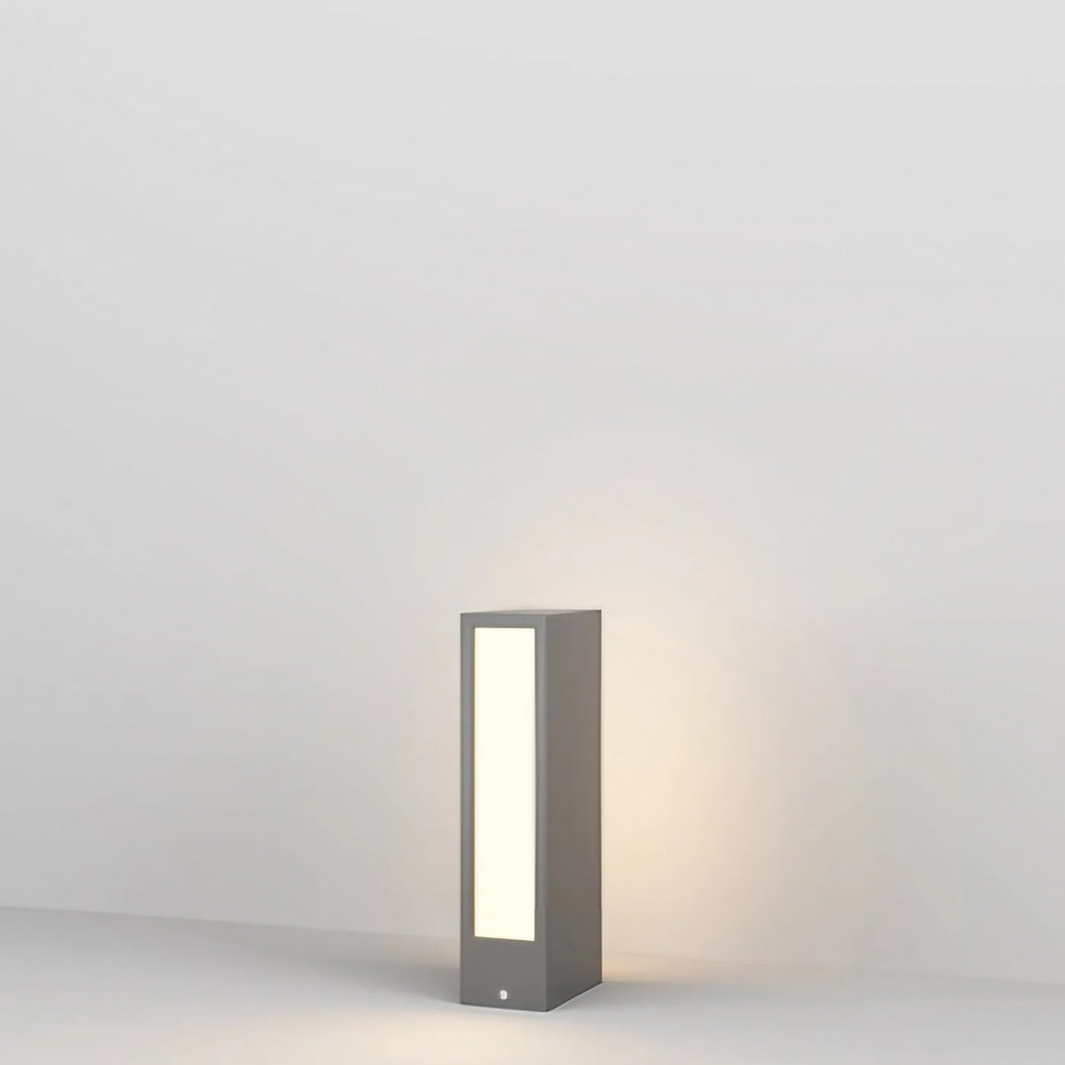 Borne extérieure LED rectangulaire grise IP65, 25 ou 60 cm, gris