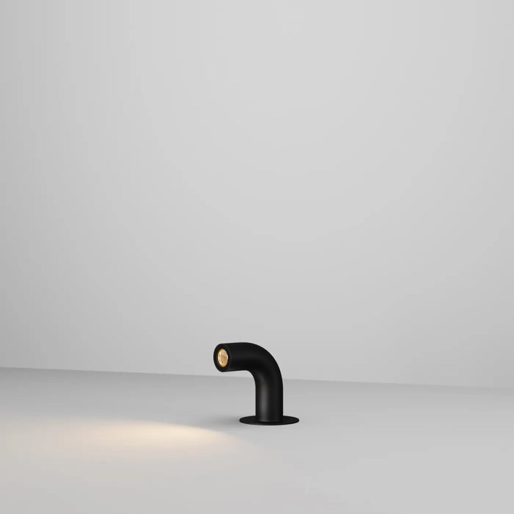Borne extérieure LED cube en aluminium noir, 10 ou 50 cm, IP65